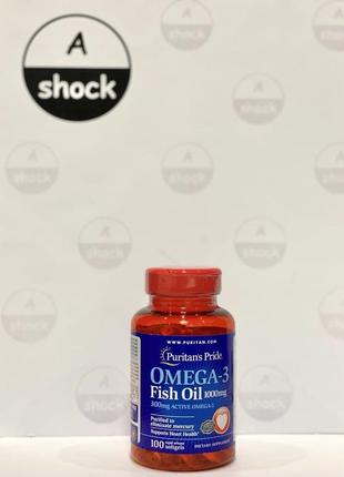 Вітаміни омега 3 puritan's pride omega-3 1000mg (100 капсул.)