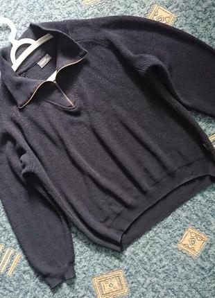 Трендовый мериносовый свитер maselli / вязаный джемпер с воротником на молнии, унисекс7 фото