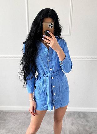 Джинсовое платье boohoo
