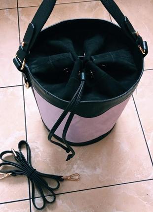 Кожаная сумка ведро цилиндр а. bellucci италия натуральная кожа відро5 фото