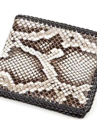 Портмоне snake leather 18191 из натуральной кожи питона разноцветное