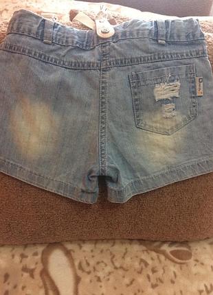 Джинсові шорти з підтяжками 2