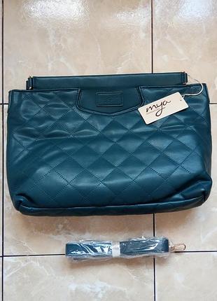 Модна сумка клатч кроссбоди mya італія преміум бренд екокожа стьобаний