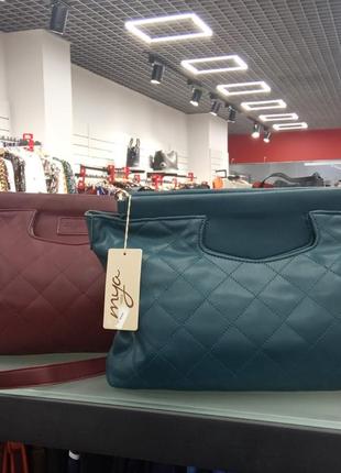 Модна сумка клатч кроссбоди mya італія преміум бренд екошкіра8 фото