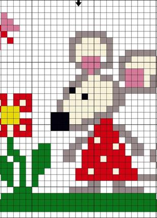 Алмазна вышиивка. картинка-наклейка мишеня