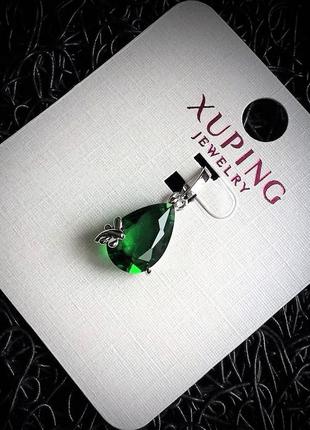 Ювелірна біжутерія xuping jewelry, підвіска з фіанітами на шнурку7 фото