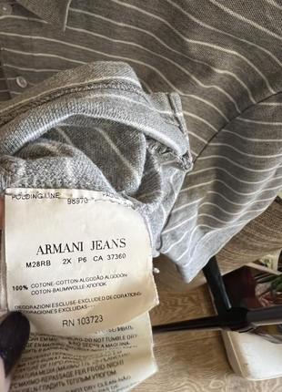 Футболка-поло коттон armani jeans- оригинал8 фото