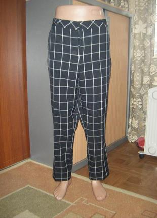 Стильные брюки в клетку, большой размер 18-xl-52