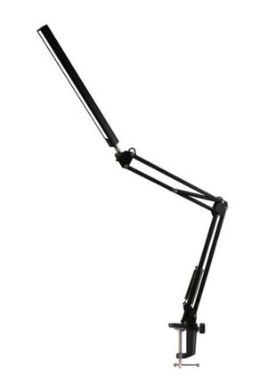 Настольная led лампа на струбцине forlock черная 10 вт4 фото