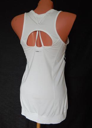 Майка белая для занятий спортом adidas climacool (размер 36-38)