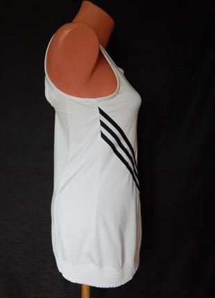 Майка белая для занятий спортом adidas climacool (размер 36-38)4 фото