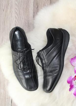 Кожаные мокасины ecco! 42 р.