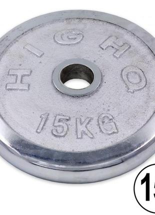 Блины (диски) хромированные d-52мм highq sport 15кг