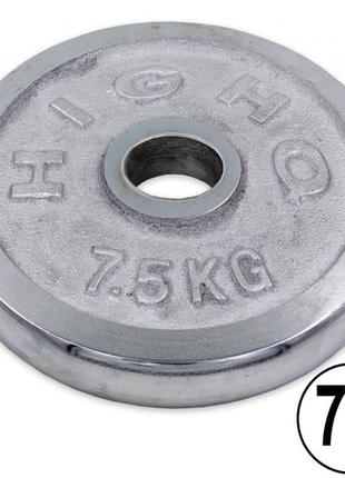 Млинці (диски) хромовані d-52мм highq sport та-1838 7,5 кг1 фото