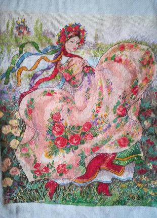 Вышитая картина "прекрасный платок"