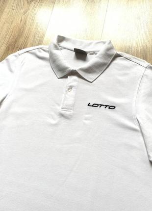 Мужская аккуратная хлопковая поло футболка lotto3 фото