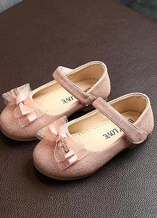 Туфлі на дівчинку для свята, туфельки для дівчинки, рр. 21-306 фото