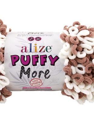 Alize puffy more алізе пуффи море алізе пуффи мо плюшева пряжа в'язання руками