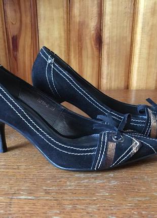 Туфли замшевые