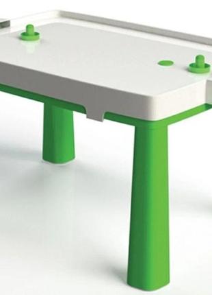 Великий пластиковий столик для дітей тм doloni 2в1 (стіл + гра хокей) долони1 фото
