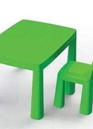 Стол и стульчик 2в1, тм doloni детский пластиковый столик и стульчик-табурет долони4 фото