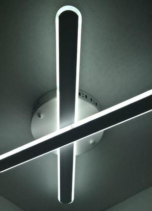 Светодиодная потолочная led люстра 6203/2-wh белый 8х35х60 см.