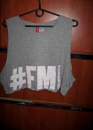 Майка crop oversized