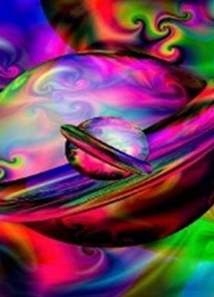 Алмазна вишивка. картина на підрамнику "барви світу" , розмір 40х50