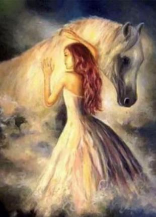 Алмазна вишивка. картина на підрамнику "глорія" , розмір 40х50