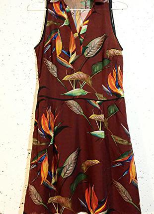 Trucco, платье коттон в цветы, made in spain