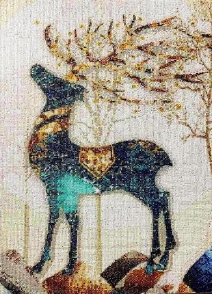 Алмазная вышивка. картина на подрамнике "сказочный олень" , размер 40х50