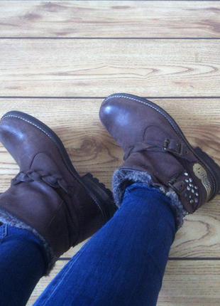 Шикарные кожаные ботинки зимние демисезон дорогой фирмы superdry4 фото