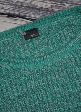 L жіночий фірмовий укороченый светр, джемпер великої в'язки оверсайз кольчуга2 фото