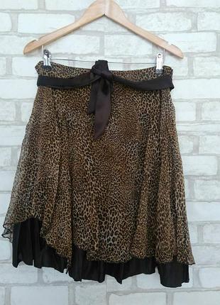 Юбка италия леопардовый принт