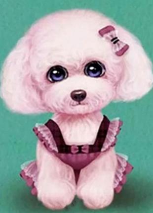 Алмазная вышивка. картина на картоне "барби" , размер 21х25