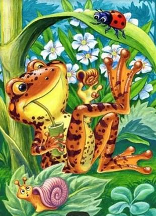 Алмазная вышивка. картина на картоне "жизнь прекрасна" , размер 21х25