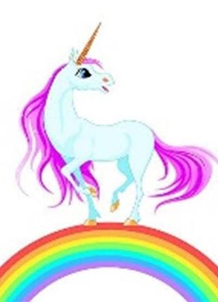 Алмазная вышивка. картина на картоне "единороги" , размер 21х25 (ассортимент)