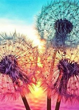 Алмазная вышивка. картина на подрамнике "на рассвете", 30х30см