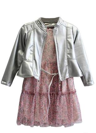 Комплект с легким платьем для девочки (110 см.)  moonstar 1604180450434