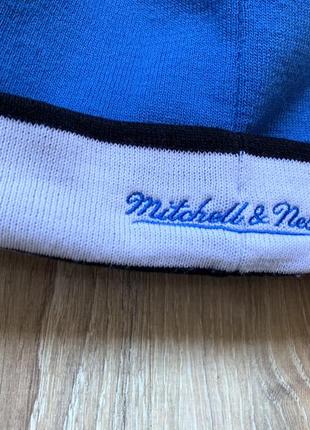 Чоловіча тепла колекційна шапка з помпоном orlando magic mitchell & ness4 фото