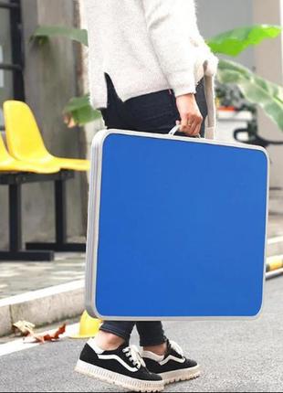 Стіл туристичний розкладний 70 50 60 см валізу для пікніків і кемпінгу риболовлі