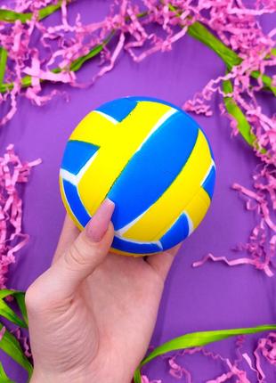 Детская антистресс игрушка мяч волейбольный, мягкий сквиш мяч для детей с запахом/ароматом,stress squishy ball1 фото
