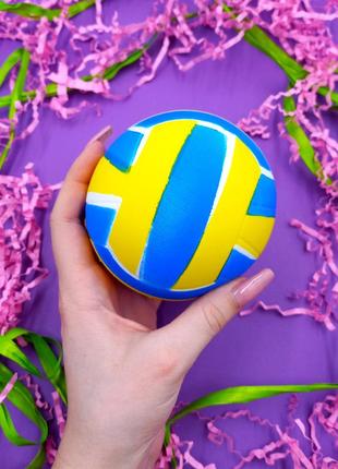Детская антистресс игрушка мяч волейбольный, мягкий сквиш мяч для детей с запахом/ароматом,stress squishy ball2 фото