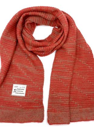 Шарф синий/красный в полоску зимний,мужской/женский длинный шарф вязаный,синий/красный шарф полосатый на зиму