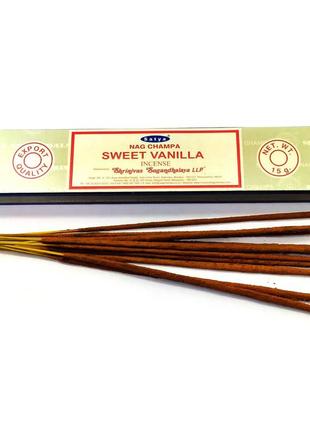 Пахощі sweet vanilla (солодка ваніль) натуральні аромапалички