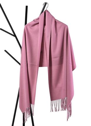 Палантин шарф кашеміровий рожевий стильний