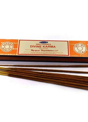Аромапалочки божественная карма divine karma (satya) масала благовоние для медитации
