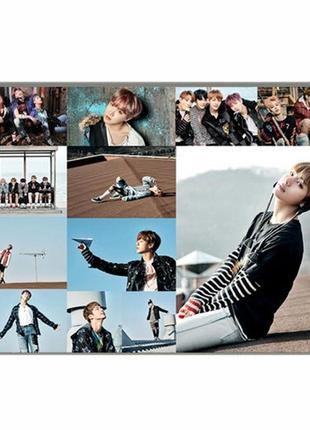 Постер k-pop bts bangtan boys коллаж 42*29см (poster_675)