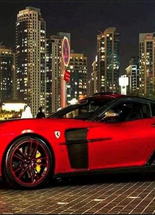 Алмазна вишивка. картина на підрамнику "червона машина", 40х50см