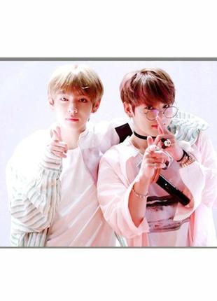 Постер плакат bts чонгук тэхен bangtan boys 42х29 см а3 (poster_0677)